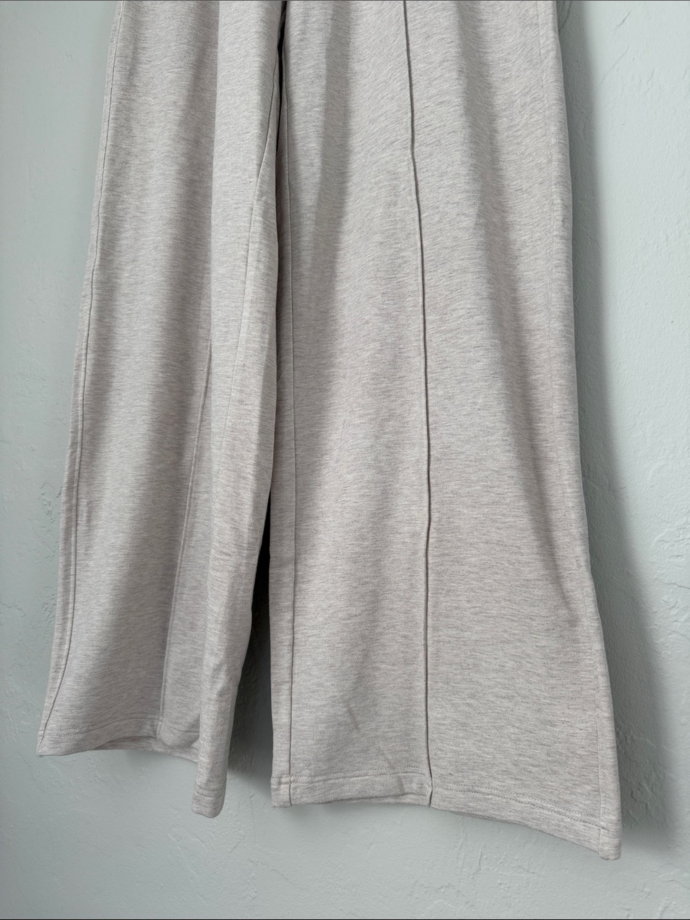 Wide-Leg Pull-On Pants - Light Heather Gray - Picture 2 of 5